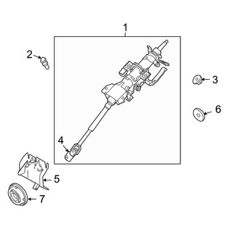 Mercury OE - Steering Column Assembly (FULL HYBRID EV-GAS (FHEV))