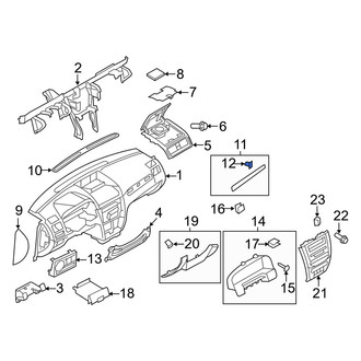 Mercury OE - Right Instrument Panel Molding Clip