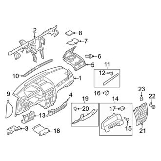 Mercury OE - Instrument Panel (FULL HYBRID EV-GAS (FHEV))