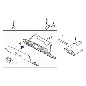 Mercury OE - Glove Box Latch Screw