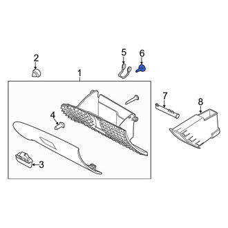 Mercury OE - Glove Box Door Striker Bolt