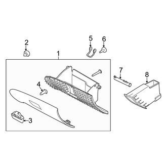 Mercury OE - Instrument Panel - Glove Box (FULL HYBRID EV-GAS (FHEV))