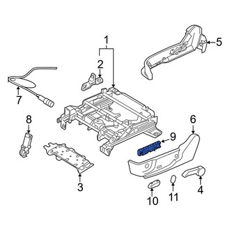 Mercury OE - Front Left Power Seat Switch