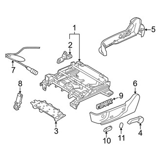Mercury OE - Seats & Tracks - Tracks & Components (FULL HYBRID EV-GAS (FHEV))