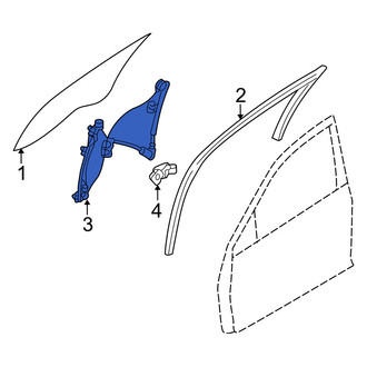 Mercury OE - Front Left Window Regulator