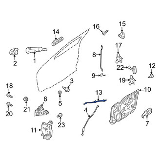 Mercury OE - Front Door Latch Cable