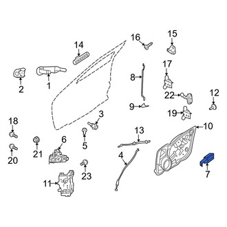 Mercury OE - Front Right Inner Interior Door Handle