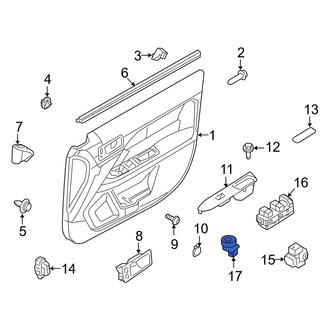 Mercury OE - Front Door Mirror Switch