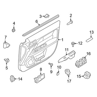 Mercury OE - Front Door - Interior Trim (FULL HYBRID EV-GAS (FHEV))