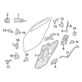 Mercury OE - Rear Door - Lock & Hardware (FULL HYBRID EV-GAS (FHEV))