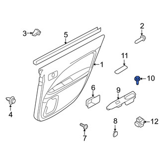 Mercury OE - Rear Door Window Switch Bezel Screw