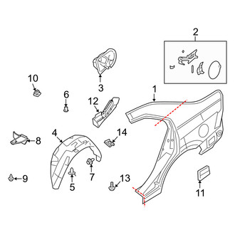 Mercury OE - Quarter Panel & Components (FULL HYBRID EV-GAS (FHEV))