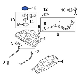 Mercury OE - Fuel Tank Lock Ring