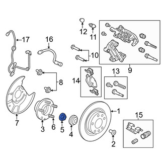 Mercury OE - Rear Axle Nut