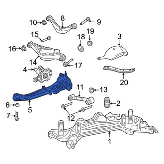 Mercury OE - Rear Right Suspension Trailing Arm