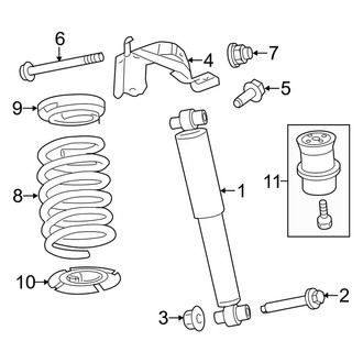 Mercury OE - Rear Suspension - Shocks & Components
