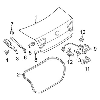 Mercury OE - Trunk Lid - Lid & Components