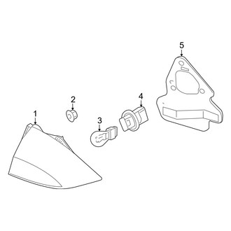 Mercury OE - Rear Lamps - Tail Lamps (On Body), (Hybrid)