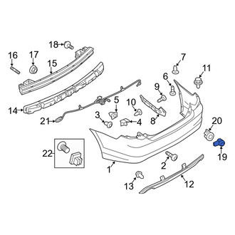 Mercury OE - Rear Parking Aid Sensor