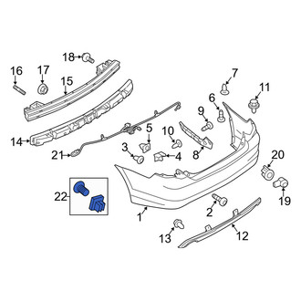 Mercury OE - Rear License Plate Bracket Hardware Kit