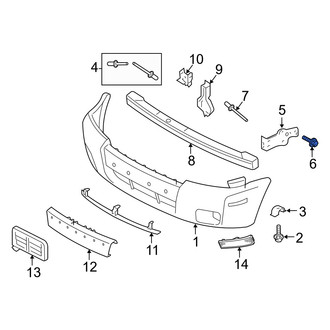 Mercury OE - Bumper Cover Bolt