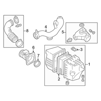 Mercury OE - Engine / Transaxle - Air Intake (Base 2.3L)