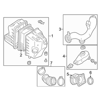 Mercury OE - Engine / Transaxle - Air Intake (3.0L)