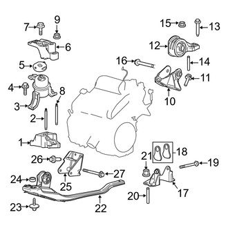 Mercury OE - Engine / Transaxle - Engine & Transmission Mounting (3.0L)