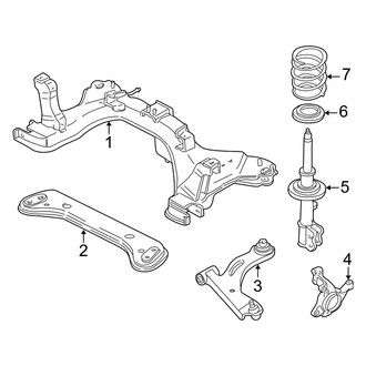 Mercury OE - Front Suspension - Suspension Components (Convenience / Luxury / Premier)