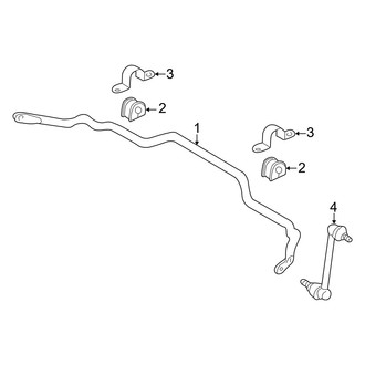 Mercury OE - Front Suspension - Stabilizer Bar & Components