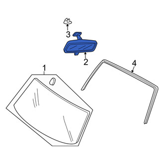 Mercury OE - Front Interior Rear View Mirror