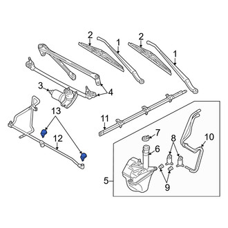 Mercury OE - Front Windshield Washer Nozzle