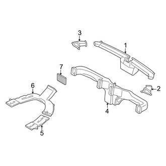Mercury OE - Instrument Panel - Ducts (Gas)