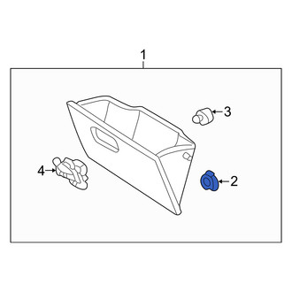 Mercury OE - Front Glove Box Door Bumper