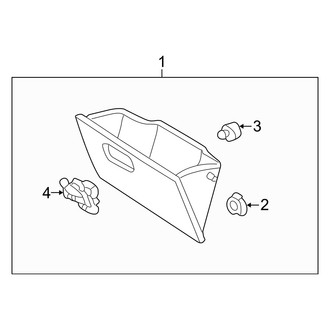 Mercury OE - Instrument Panel - Glove Box