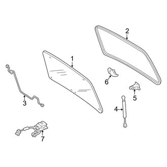 Mercury OE - Lift Gate - Glass & Hardware (Base / Premier)