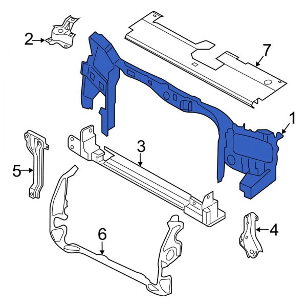 Radiator Support Tie Bar