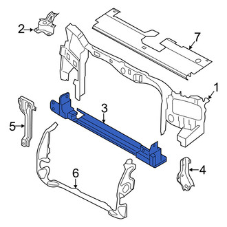 Mercury OE - Front Lower Radiator Support Tie Bar