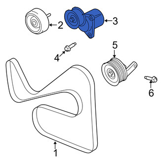 Mercury OE - Accessory Drive Belt Tensioner Assembly