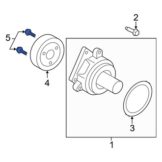 Mercury OE - Engine Water Pump Pulley Bolt