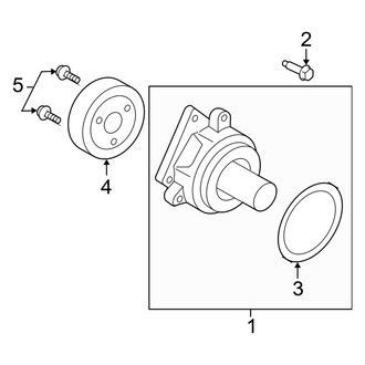 Mercury OE - Cooling - Water Pump (2.5L)