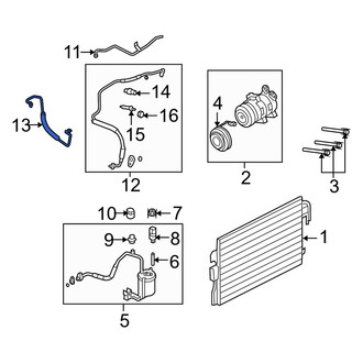Mercury OE - A/C Refrigerant Discharge Hose