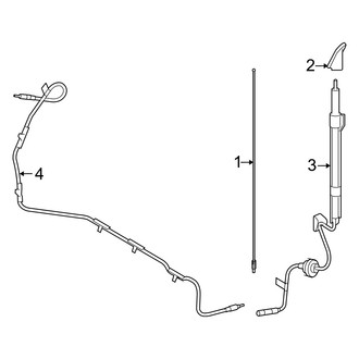 Mercury OE - Electrical - Antenna (W/O Satellite System), (Flex / Gas)