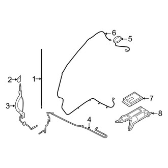 Mercury OE - Electrical - Antenna (With Satellite System), (Flex / Gas)