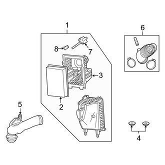 Mercury OE - Engine / Transaxle - Air Intake (Base 2.3L)