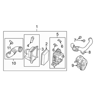 Mercury OE - Engine / Transaxle - Air Intake (2.5L)