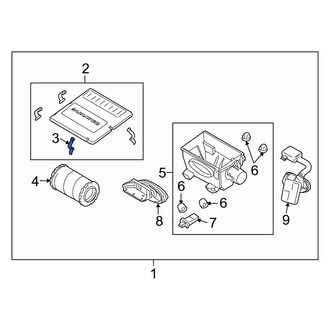 Mercury OE - Air Filter Housing Clamp