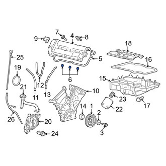 Mercury OE - Engine Valve Cover Washer Seal