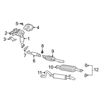 Mercury OE - Catalytic Converter Nut