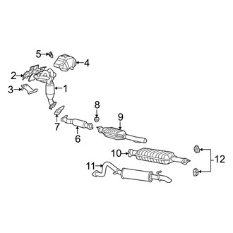 Mercury OE - Exhaust System - Exhaust Components (2.3L Gas)